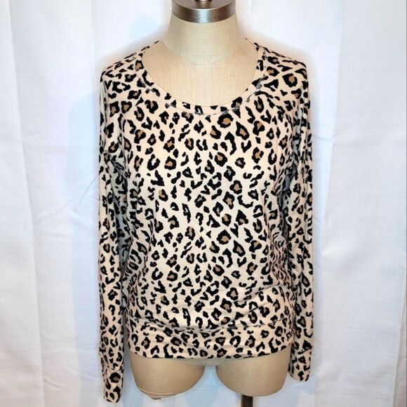 Jenni Intimates Animal Print Long Sleeve Pajama Top Size Small - Picture 1 of 7